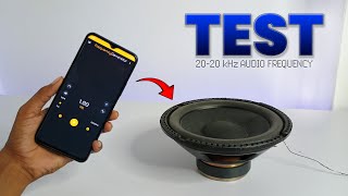 2020000 Hz Audio frequency test  18 inch va alag alag size ke speakers ko kis frequency me chalaye [upl. by Myrle621]