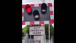 Feltham Level Crossing London 🚧 Trains 🛤️ Railway 🚂 LevelCrossings 🚦mp4 [upl. by Doelling]