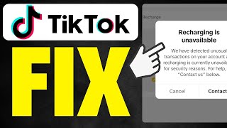 How To Fix TikTok App Recharge Problem 2024 [upl. by Arsi]