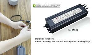 Triac0 10v 5 in 1 dimmable led driver how to do the triac dimming connection [upl. by Yerffe]