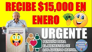 🔴🤑RECIBE 15000 EN ENERO 2024 SIGUE ESTOS PASOS PENSIÓN BIENESTAR DE LOS ADULTOS MAYORES🤑🔴 [upl. by Springer]