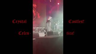 Alice Glass live  Wide Awake Barricade Crystal Castles songs [upl. by Kerek]