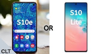 Samsung Galaxy S10e Vs Samsung Galaxy S10 Lite Which Is The Better Buy [upl. by Siramad]