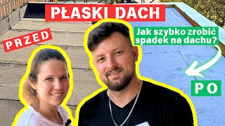 23 Jak zrobić płaski dach STROPODACH  XPS i styropian spadkowy  Budowa domu samemu [upl. by Collyer]