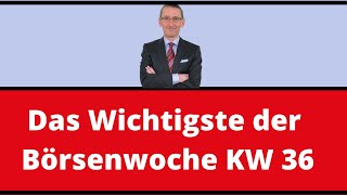 Das Wichtigste der Börsenwoche  Leben von Dividenden  wwwaktienerfahrende [upl. by Stenger]