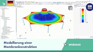 Modellierung einer Membrankonstruktion mit RhinoGrasshopper und RFEM 6 [upl. by Aciretnahs]