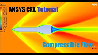 ✅ ANSYS CFX  Compressible Flow Tutorial [upl. by Anzovin]