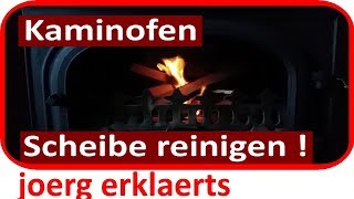 Kaminofen Kamin Ofen Scheibe reinigen in 1 Minute Lifehack Vol39 [upl. by Hendrix]