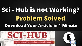 how to find working scihub l A alternative linkl how to download research paper l step by step guid [upl. by Lledo]