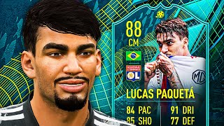 BETTER THAN AOUAR 🤔 88 MOMENTS PAQUETA PLAYER REVIEW  FIFA 22 Ultimate Team [upl. by Atsugua]