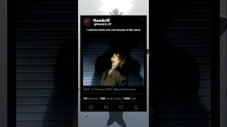 the reason why I watched death note 💀🗿shorts anime trending edit video viral [upl. by Aikkin138]