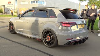 530HP Stage 2 Audi RS3 8V Sportback with Milltek Exhaust  LOUD Accelerations amp Revs [upl. by Llehcsreh]