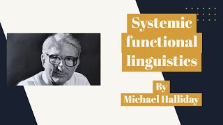 Hallidays systemic functional linguistics SFL [upl. by Maloy]