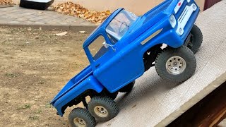 Injora Engine Upgrade Chevrolet Apache Fms Rc 6x6 Gravel and Climb Test [upl. by Rigby]