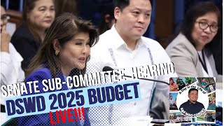 SENATE SUBCOMMITTEE HEARING  DSWD BUDGET 2025  SEPT 16 2024 [upl. by Sweyn39]