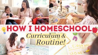 👩🏻‍🏫NEW How We Homeschool  Curriculum amp Routine 2023  Kindergarten amp PreK [upl. by Jentoft]