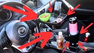 Add cup holders and tray to your car  YASSS [upl. by Knowland]