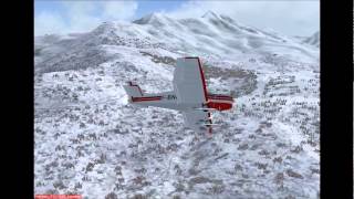 FS2004  Jodel D140 quotMousquetaire Ski  Meribel Altiport  France [upl. by Haela]