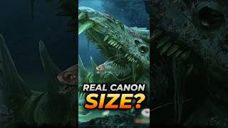 What is the GARGANTUAN LEVIATHANS CANON SIZE Subnautica Content [upl. by Aisorbma]