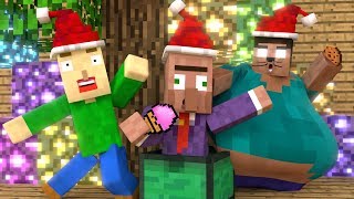 BALDIS BASICS CHRISTMAS  Funny Minecraft Animations [upl. by Ynattirb341]