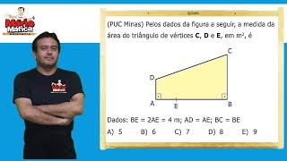 ÁREA DO TRIÂNGULO CDE PUC MINAS [upl. by Lahsiv]