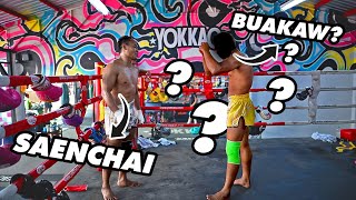 Saenchai Recruits Superlek for his Training Camp Against Buakaw  YOKKAO Training Center [upl. by Epuladaug711]