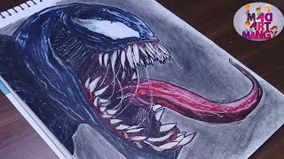 How to draw VENOM step by step  Venom [upl. by Tolland788]