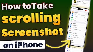 How to Take Scrolling Screenshot on any iPhone Save Full Page Screenshot on iPhone [upl. by Ahtekal]