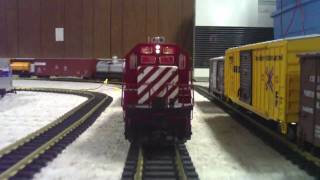 HiDef USA Trains SD402 with Phoenix Sound  Blizzard 2010  Feb 6 2010 [upl. by Anoel]