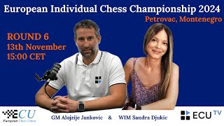 European Individual Chess Championship 2024  Round 6 Live [upl. by Nickola]