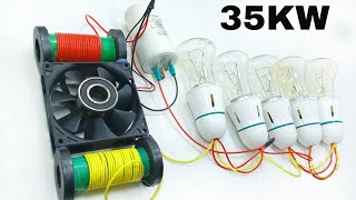 220v Free Energy Best Powerful Electricity generator 35KW videos 2024 [upl. by Yllek]