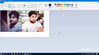 How to Put Two Pictures Together using Paint in Windows 10  11  2022 [upl. by Eremihc]