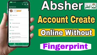 Absher Account Registration Online  Absher Account Kaise Banaye Absher Account Without Fingerprint [upl. by Arretahs]