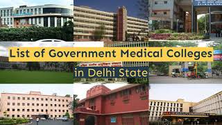 List of Government Medical Colleges in Delhi  Medical Colleges in Delhi [upl. by Sybila]