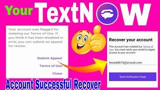 How to Recover Textnow amp second line disabled account  Virtual USA 🇺🇸 WhatsApp Number [upl. by Bard909]