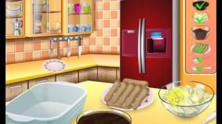 Sara cooking games Tiramisu online game [upl. by Ecnerol]