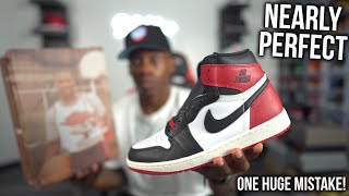 🤯 FIRST LOOK AT THE JORDAN 1 BLACK TOE REIMAGINEDTHE DETAILS ARE INSANE [upl. by Analaf]