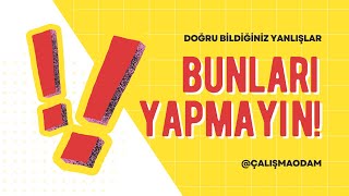 Ders Çalışırken Bu 3 Büyük Hatayı Yapmayın ‼️ Ders Nasıl Çalışılır  YKS TYT  AYT KPSS  LGS [upl. by Delle286]