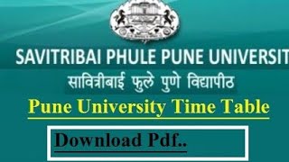 How To See time table sppuSppuexam time table Pune University [upl. by Nimsaj]