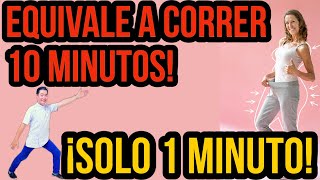 ¡Ejercicio raro que ayudará a quemar grasa en solo 1 min Usamos técnica HIIT no te lo pierdas [upl. by Lenard]