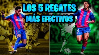 5 REGATES FÁCILES y más EFECTIVOS para APLICAR en PARTIDOS de FÚTBOL [upl. by Naruq]