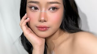 🎄 Christmas Party Makeup Look 🎄 Easy Korean Style Makeup  Step by Step Tutorial [upl. by Devinna]