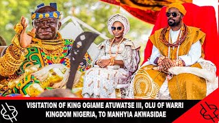 VISITATION OF KING OGIAME ATUWATSE III OLU OF WARRI KINGDOM NIGERIA TO MANHYIA AKWASIDAE [upl. by Lunetta200]