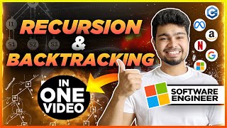 Recursion and Backtracking in one Video 🔥  DSA by Nishant Chahar  Curious Chahar [upl. by Enirehtak]