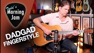 Morning Jam 487  Fingerstyle on Martin D35 with DADGAD Tuning [upl. by Nathalia]