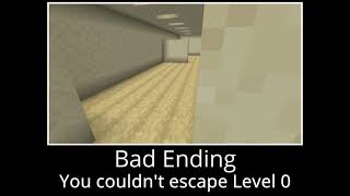 Backroom Endings in Minecraft [upl. by Yenahpets113]