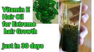 How to use VitaminE capsules for HAIR GROWTH and HAIR FALL  Vitamin E Oil for long and strong hair [upl. by Daughtry]