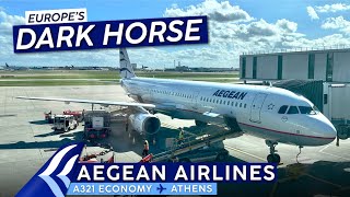 To the AEGEAN on an AEGEAN AIRLINES A321【London to Athens】Economy Trip Report [upl. by Deadman]