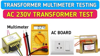 Transformer testing in Hindi  Transformer Multimeter se kaise check karen  Electronics verma [upl. by Mik]