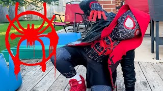 Becoming Miles Morales Spiderman suit  Miles Morales SpiderMan Into the SpiderVerse [upl. by Philipines]